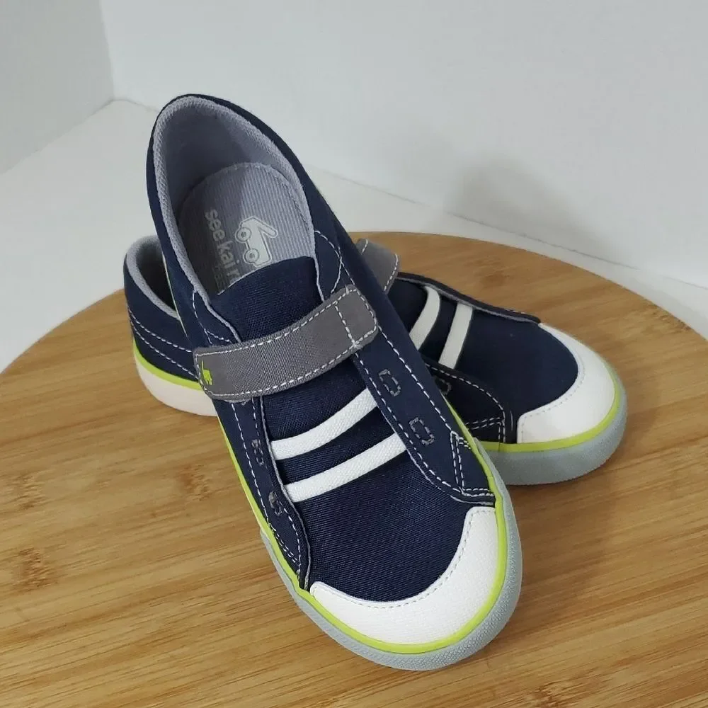 See Kai Run Boys Alex Navy Kids Sneakers Size 12 NIB